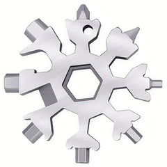 18 in 1 Snow Tool Card Multifunctional Snow Screwdriver Snow Wrench & Snowflake