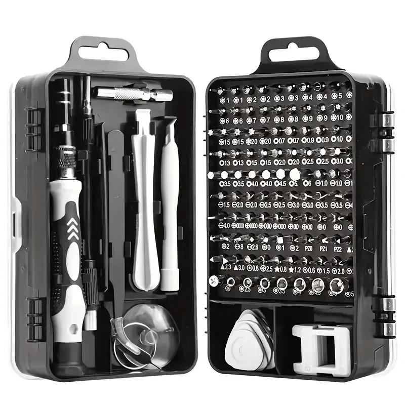 115 Piece Precision Screwdriver Set for Automotive and Electronics Repair