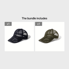 Mesh Hat Hollow Brim Baseball Cap Sun Hat Men's Peaked Cap