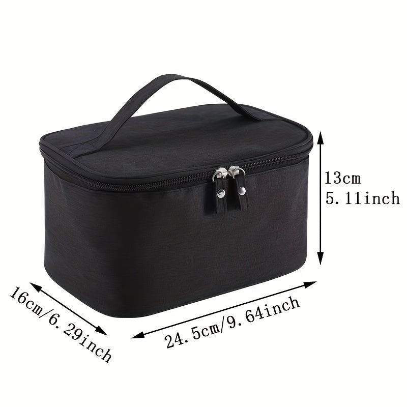 Men's Large Capacity Denim Travel Makeup Bag Water Resistant Shaving Bag