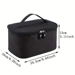 Men's Large Capacity Denim Travel Makeup Bag Water Resistant Shaving Bag