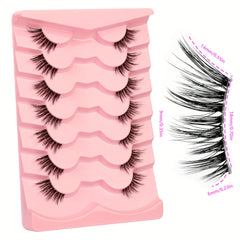 Cat Eyes Lashes Crisscross Half False Eyelashes Short Wispy Lashes