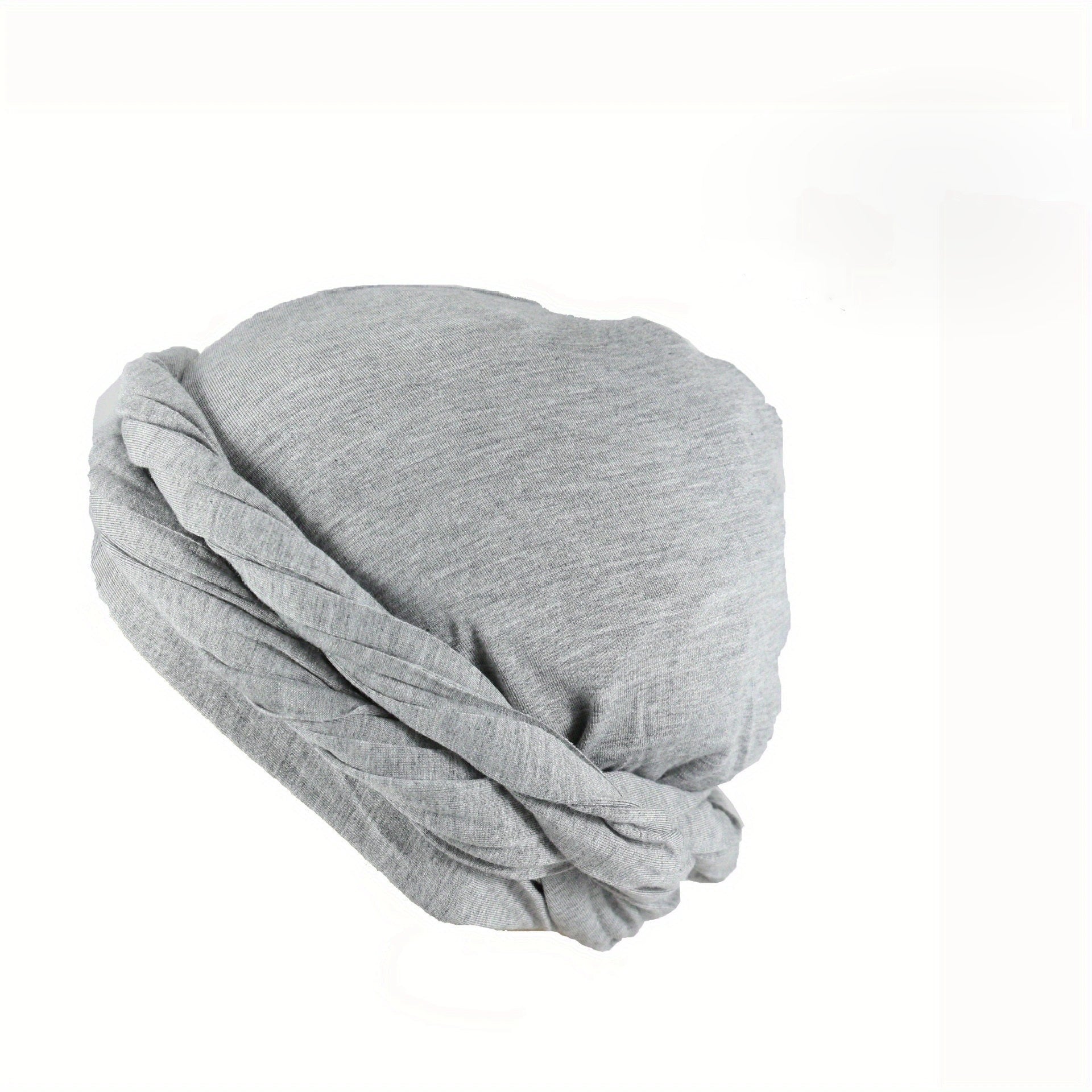 Men's Bandana Hat Braid Scarf Hat Wrap Head Hat Soft Satin Inner Hat