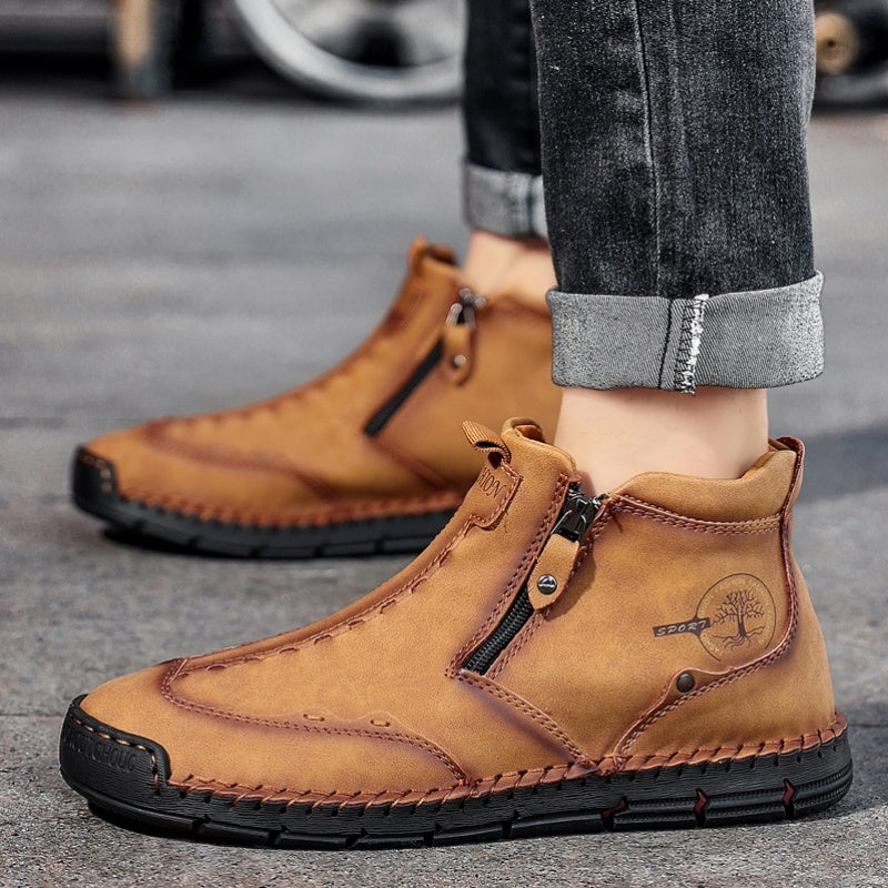 Men's Casual Chukka Boots Flat Shoes Non Slip