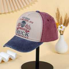 Distressed Vintage Baseball Cap Adjustable Strap for Men Women