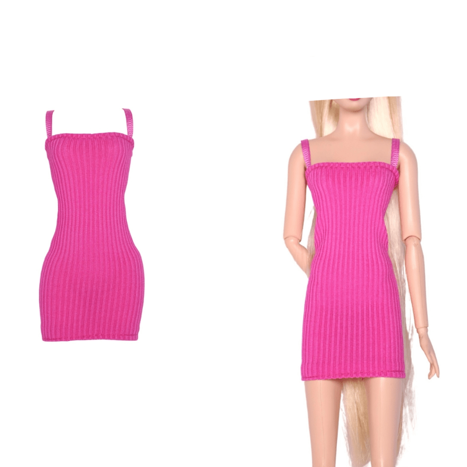 Doll Clothes Tight Fitting Dress Elastic Party Wear for 1 6 Doll