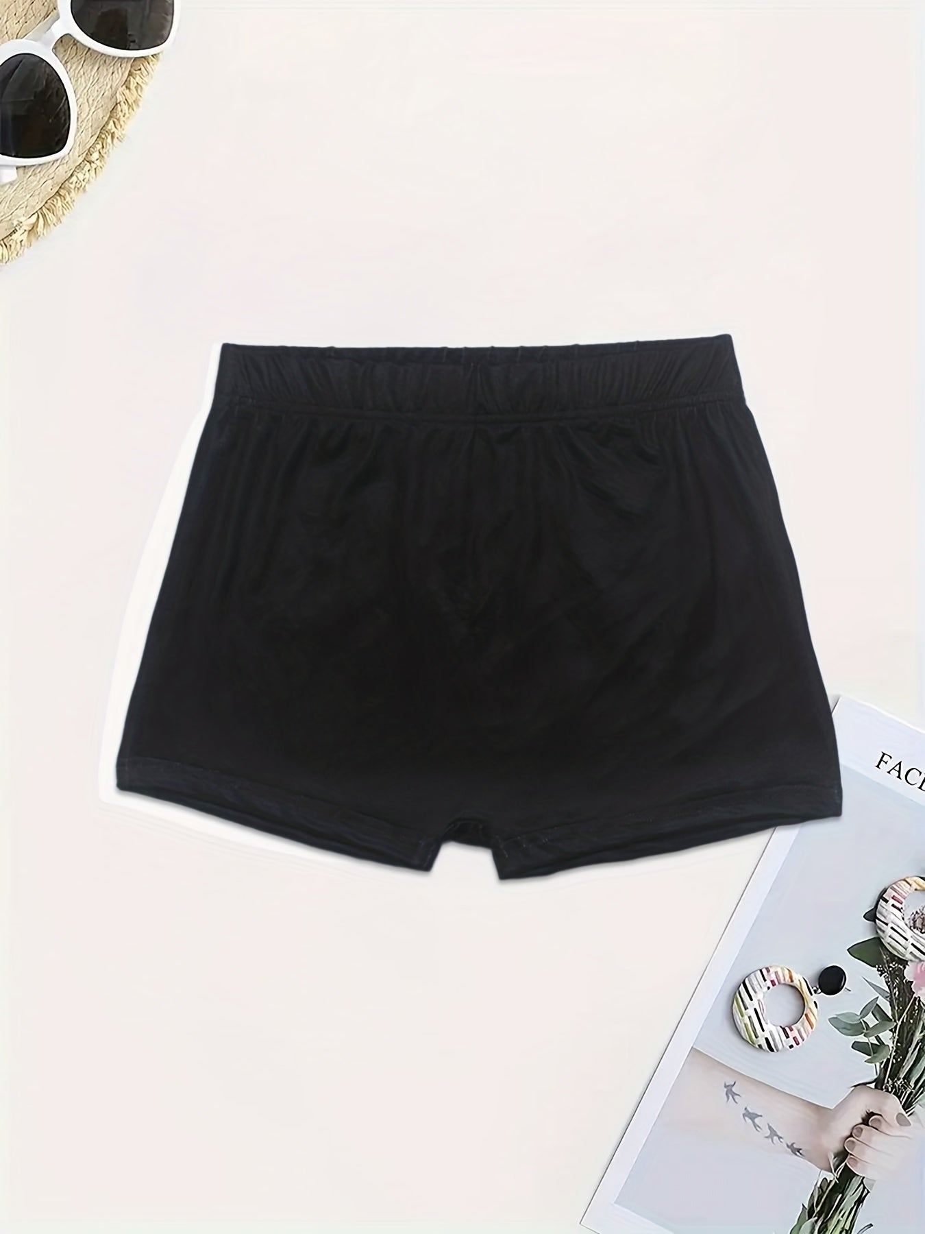 Letter & Graphic Print Skinny Shorts Women's Clothing