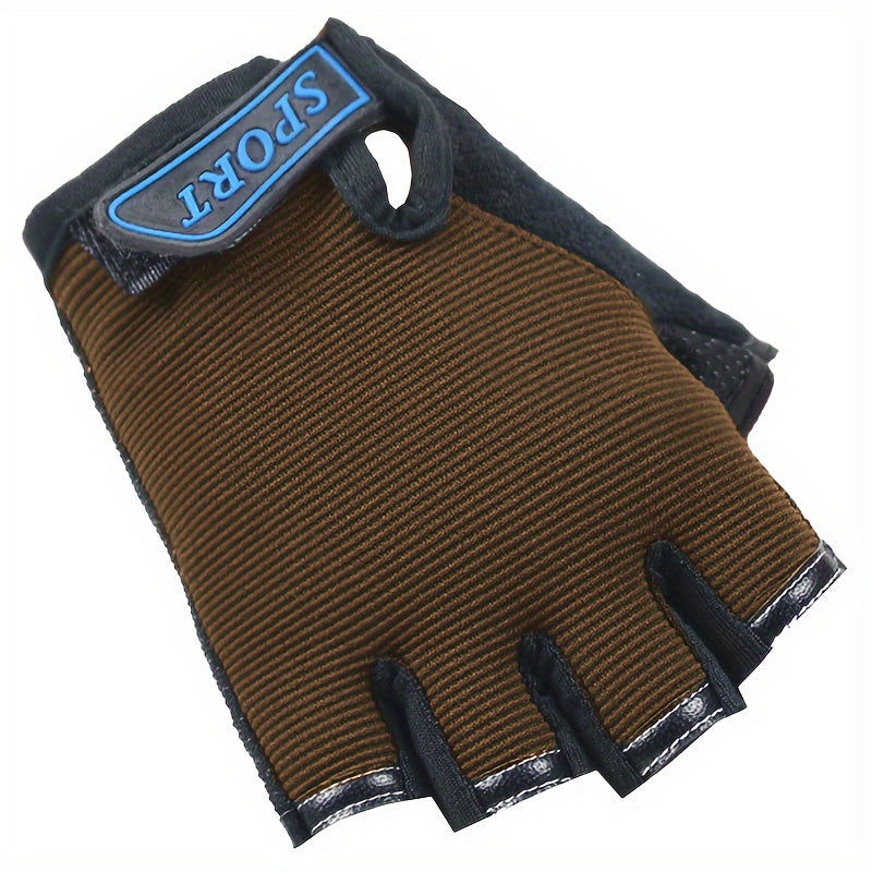 Kids Cartoon Half Section Outdoor Sports Gloves