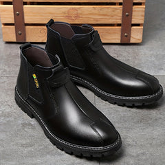 Men's PU Leather Casual Shoes Slip On Outdoor Walking