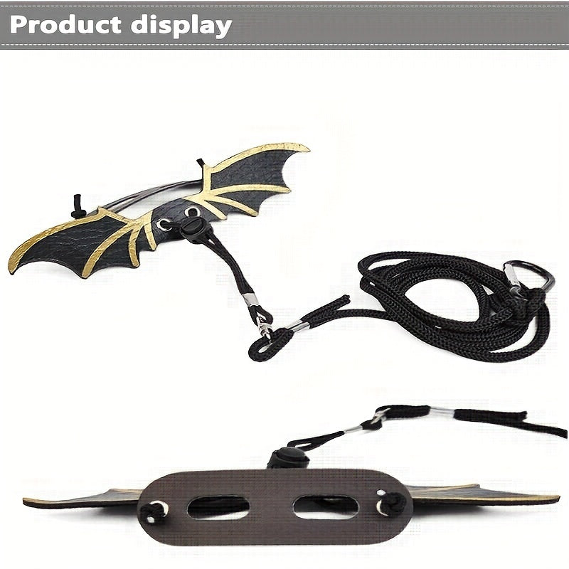 Adjustable Lizard Harness Leash for Reptiles Bearded Dragon Wings Halloween