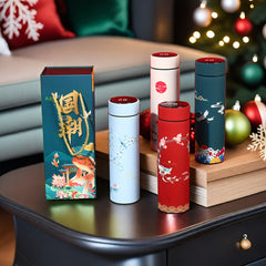 Chinese Style Digital Temp Display Water Cup 304 Stainless Insulated Bottle