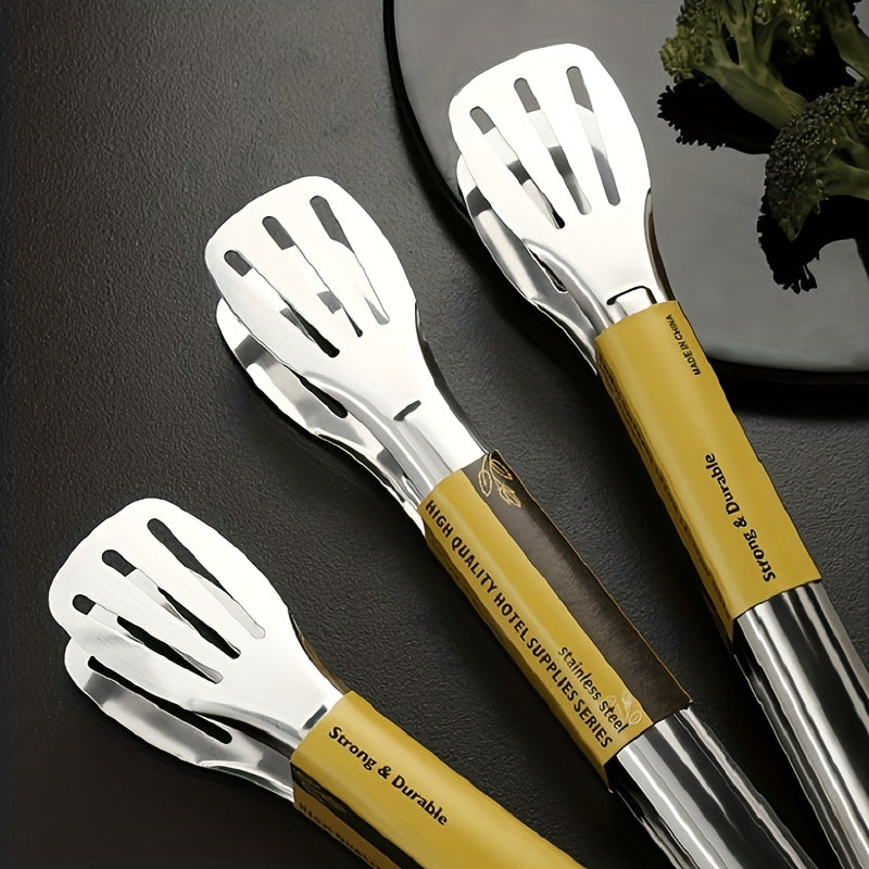 Stainless Steel Food Tongs for BBQ Steak Outdoor Buffet