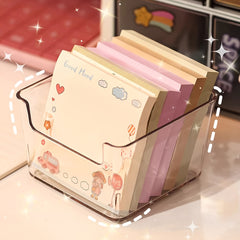 2pcs Desktop Drawer Organizer Box for Notes and Small Items Storage