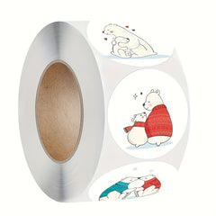 500pcs Cartoon Animal Stickers Box Seal Sticker