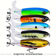 PROBEROS 5Pcs Lure Bait 10 4in 14 5 7in 360 Rotating Hard