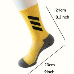 3 Pairs Anti Slip Football Socks For Men And Women