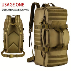 60L Multifunctional Mountaineering Travel Backpack MOLLE Duffel Bag