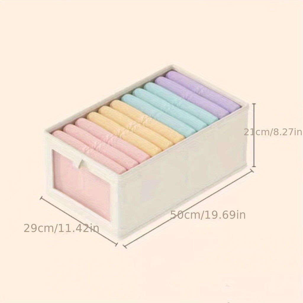Legging Storage Box Large Capacity Fabric Basket Household Wardrobe Organizer