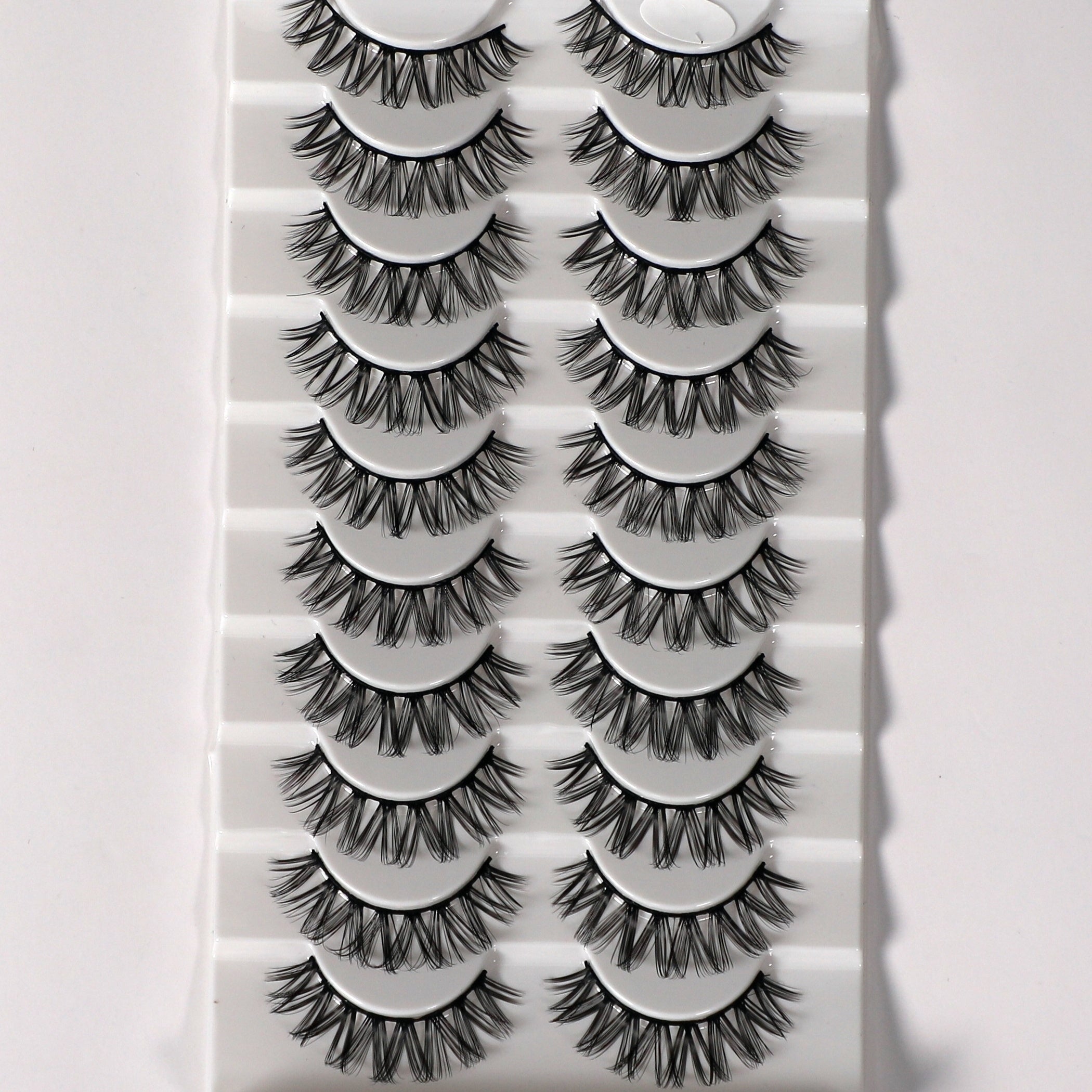 10 Pairs Fluffy Style False Eyelashes Natural Thick Soft False Eyelashes