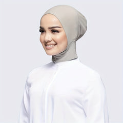 Solid Elastic Inner Cap Turban Head Wraps Casual Underscarf