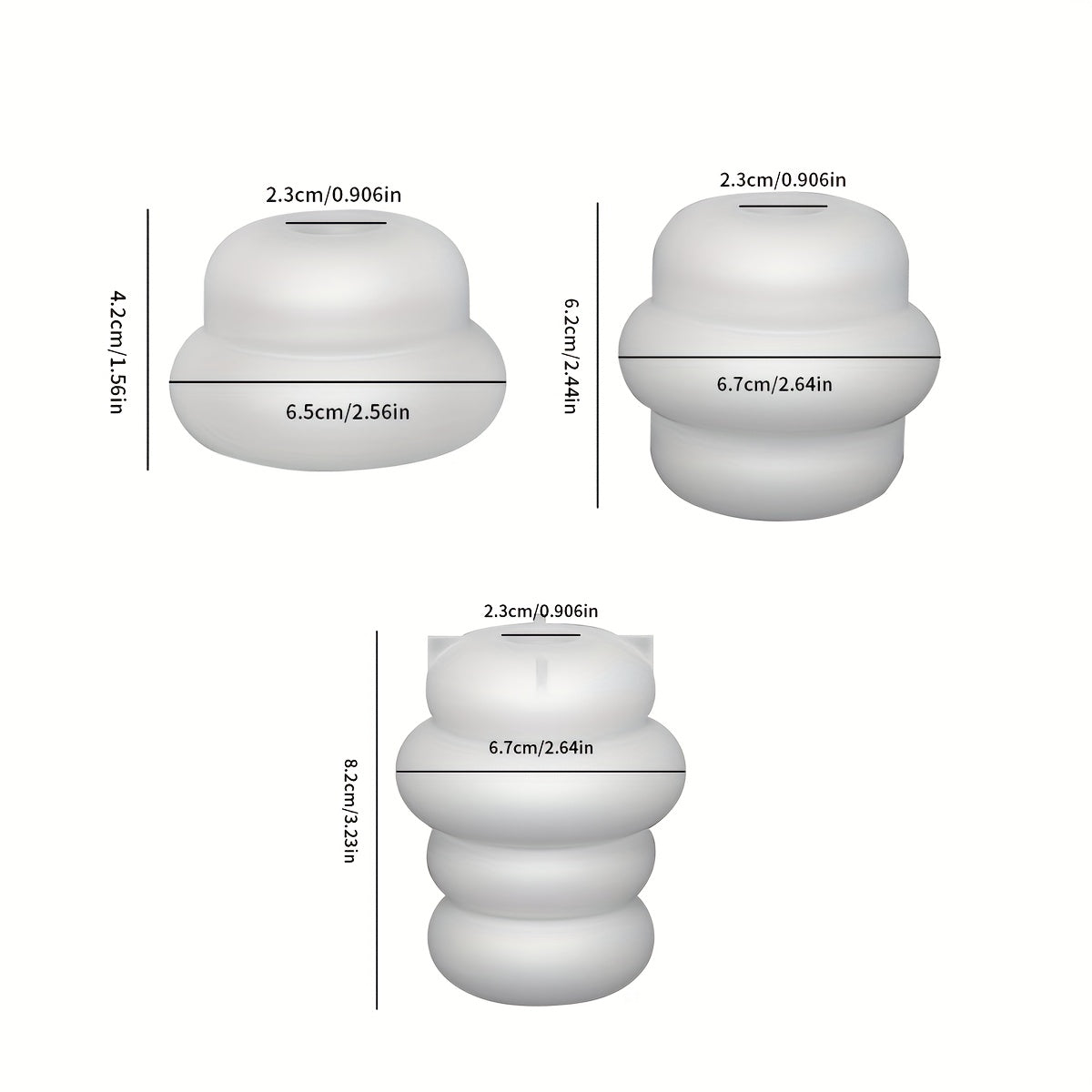 Candlestick Silicone Mold for DIY Cement Gypsum Resin Candle Aromatherapy
