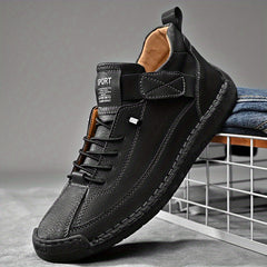 Men's Leather Loafers Dress Shoes Casual Work Shoe Brown US Male
