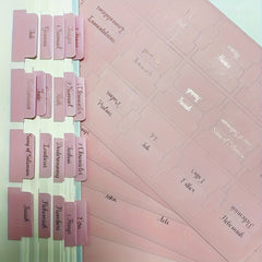 Golden Foil Bible Tabs For Women and Study