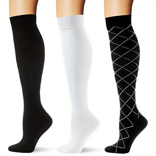 6 Pairs Copper Compression Socks Men Women Improve Circulation Reduce Swelling