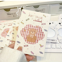 Cartoon Bear Compact Travel Makeup Mirror HD Vanity Mirror