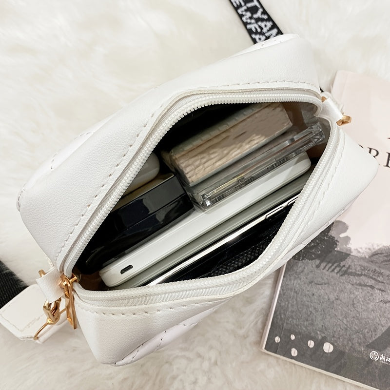 Wave Quilted Square Shoulder Bag Crossbody Bag 6