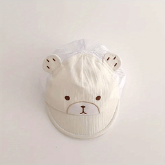 Baby Girls Cartoon Bear Cap Sun Protection Soft Comfortable Cap