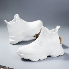Boy's High Top Sock Shoes Non Slip Soft Sole Sneakers For Kids