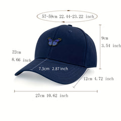 Butterfly Embroidery Patch Baseball Cap Candy Dad Hats Adjustable