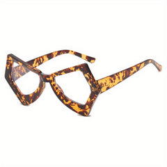 Y2K Butterfly Clear Lens Glasses Candy Gradient
