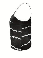 Striped V Neck Cami Top