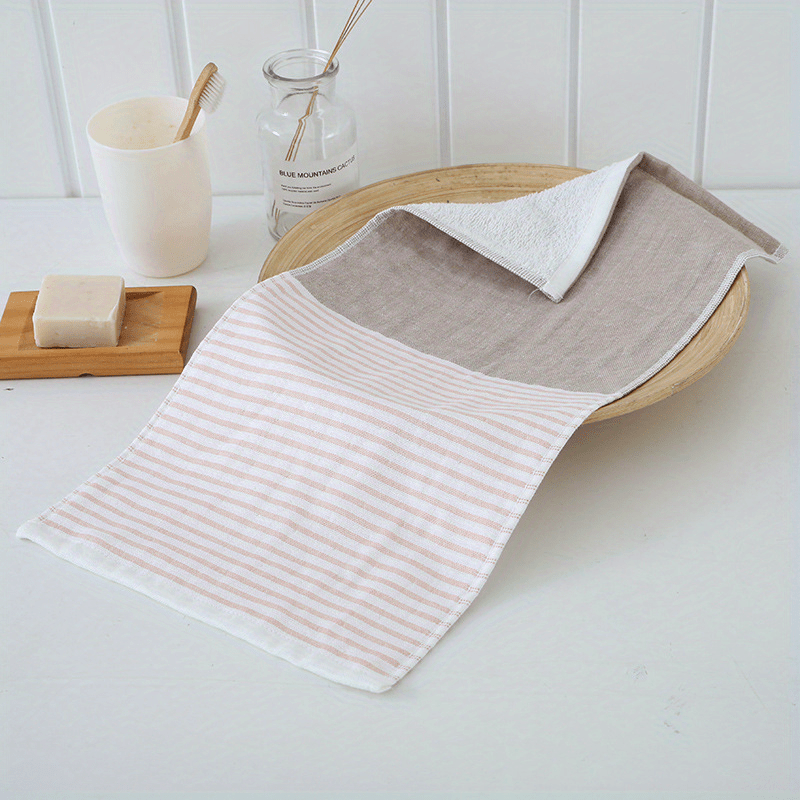 Striped Pattern Face Towel Soft Skin-friendly Absorbent Towel 9.84-19.68in