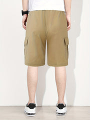Men's Classic Cotton Cargo Shorts for Outdoor Activities