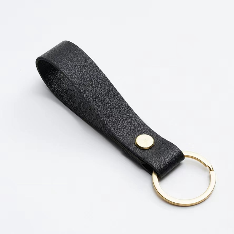 PU Leather Keychain Unisex Keyring Car Auto Key Strap Business Gift