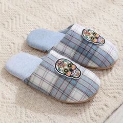 Men's Cartoon Print Non Slip Slippers Indoor Home House Shoes