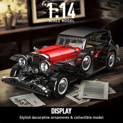2000pcs Retro Sports Car Building Blocks Set High Detail Model Toy for Adults