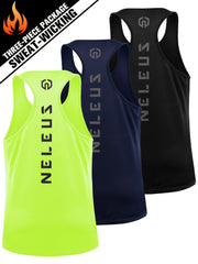 Men's Letter Print Sleeveless Shirt Athletic Quick Dry Breathable Tank Top