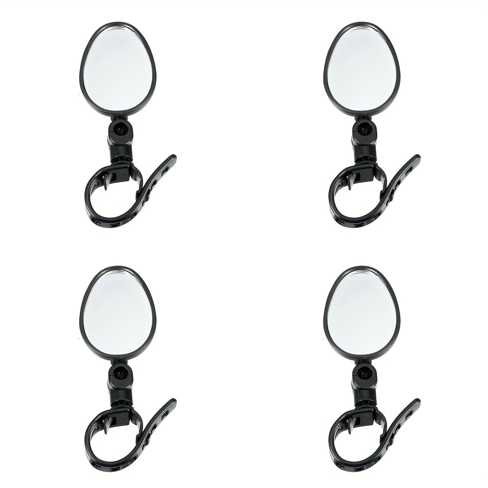 4pcs Bike Mirror Rotatable Handlebar Wide Angle Rear View Mirror