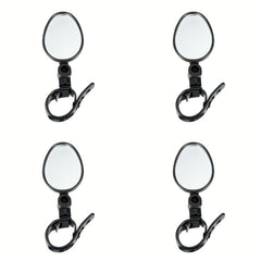 4pcs Bike Mirror Rotatable Handlebar Wide Angle Rear View Mirror