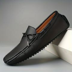 Men's Bowknot Moccasin Loafers Non-slip Driving Shoes