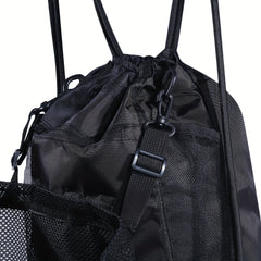 Large Capacity Drawstring Backpack Portable Gym Bag