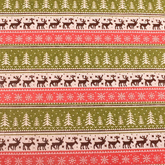 Christmas Series Cotton Linen Fabric DIY Quilting Sewing Material 50cmx152cm