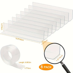 Acrylic Under Bed Blocker 40 L X 8 H Transparent Strong Tape