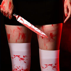 Halloween Nurse Blood Socks Stockings Knee Socks Fancy Ball Socks