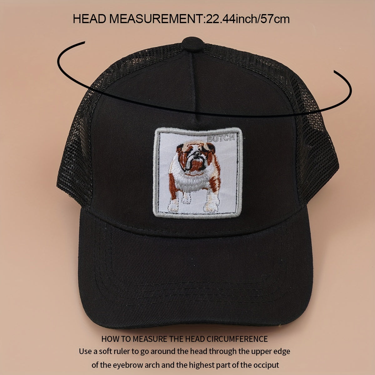 Animal Patch Baseball Cap Mesh Trucker Hat Sunscreen Dad Hats