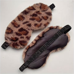 Colorful Leopard Printed Eye Mask for Travel Rest Nap Yoga